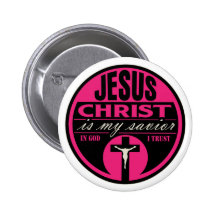 El Jesucristo es mi salvador (el rosa) Pin
