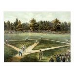 El juego nacional americano del béisbol postal