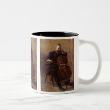 El jugador del violoncelo tazas de café