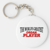El jugador más grande del órgano del mundo llavero personalizado