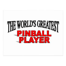 El jugador más grande del pinball del mundo postales