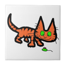 El jugar anaranjado del gato del gatito del tigre tejas