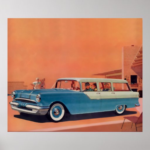 El kitsch Bitsch: Gráfico del auto del vintage Poster