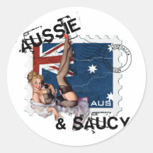 El kitsch Bitsch: Pin-Para arriba australiano y de Pegatina Redonda