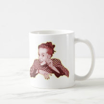 ¿El kitsch retro de las mujeres del vintage me exc Taza
