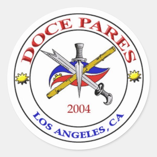 El LA Doce pela el logotipo Pegatina