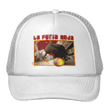 El La Furia Roja Raging Bull Futbol defiende 2008 Gorras