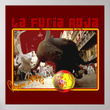 El La Furia Roja Raging Bull Futbol defiende 2008 Poster