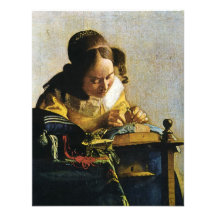 El Lacemaker de Juan Vermeer (circa 1670) Anuncio