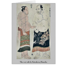El lado oeste por Katsukawa, Shunsho Tarjeton