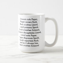 El Lagarto-Spock gobierna la taza