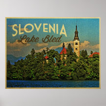 El lago sangró Eslovenia Poster