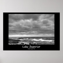 El lago Superior, Marais magnífico, manganeso Poster