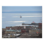 El lago Superior y Duluth - impresión de la foto