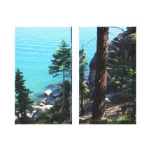 El lago Tahoe Impresión De Lienzo
