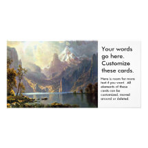 El lago Tahoe que pinta el arte de Nevada de Alber Tarjetas Fotográficas Personalizadas