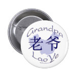 El Lao (maternal) YE del abuelo abotona Pin