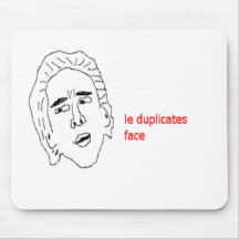 el le duplica la cara - Internet Meme Mousepad