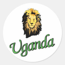 El león africano etiqueta