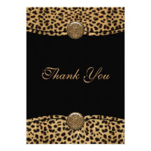 El leopardo le agradece las tarjetas invitacion personalizada