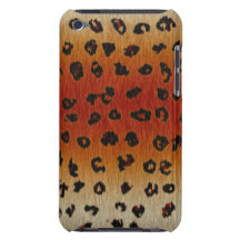 El leopardo mancha la piel de imitación salvaje de iPod touch Case-Mate cobertura