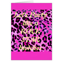 el leopardo rosado, nos dejó ir de fiesta como un  tarjetas