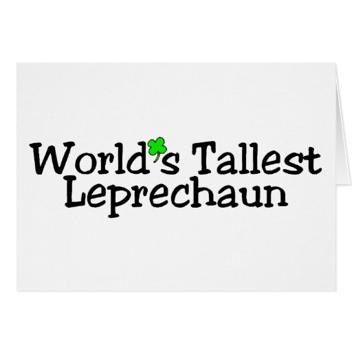 El Leprechaun más alto 2 de los mundos Tarjeton