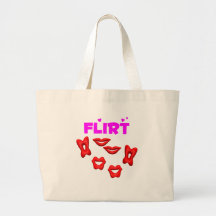 El ligar besando los labios bolsa lienzo