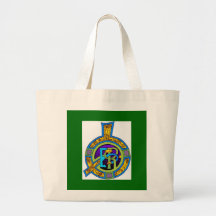 El llevar del verde bolsa lienzo