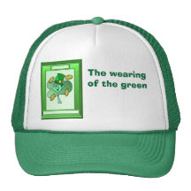 El llevar del verde, irlandés gorro