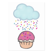 El llover asperja en la magdalena postal