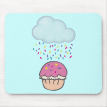 El llover asperja en la magdalena tapete de ratón