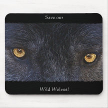 El LOBO OBSERVA Mousepad Tapetes De Ratones