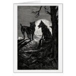 El lobo y el mastín tarjeta