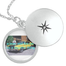 el locket de los hombres collar personalizado