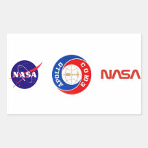 El logotipo de la misión de Apolo-Soyuz Pegatinas