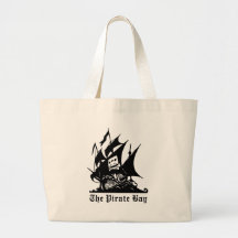 el logotipo del barco pirata de la bahía del pirat bolsas