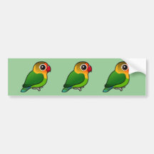 El Lovebird de Fischer Pegatina De Parachoque
