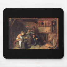 El luchar de los campesinos de Adriaen Brouwer Alfombrilla De Ratones