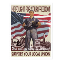 Él luchó para su postal de la libertad