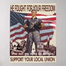 Él luchó para su poster de la libertad