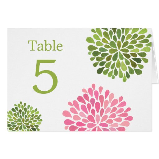 El lugar de la tabla carda casarse verde rosado de felicitaciones
