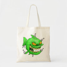 el mal perforó monsterfish bolsa de mano