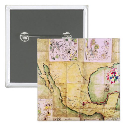 El mapa de la ruta siguió por Hernando Cortes Pin