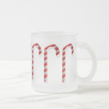 El marchar de los bastones de caramelo taza
