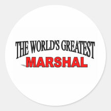 El mariscal más grande del mundo etiquetas redondas