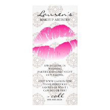 El márketing del artista de maquillaje carda rosa  lonas personalizadas