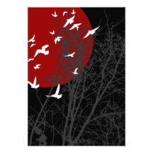 el marrón silhouscreen pájaros comunicados personalizados