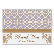 El marroquí purpúreo claro del oro le agradece inv felicitacion 