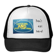 ¡el más caterpest, no coma aquí! gorros bordados